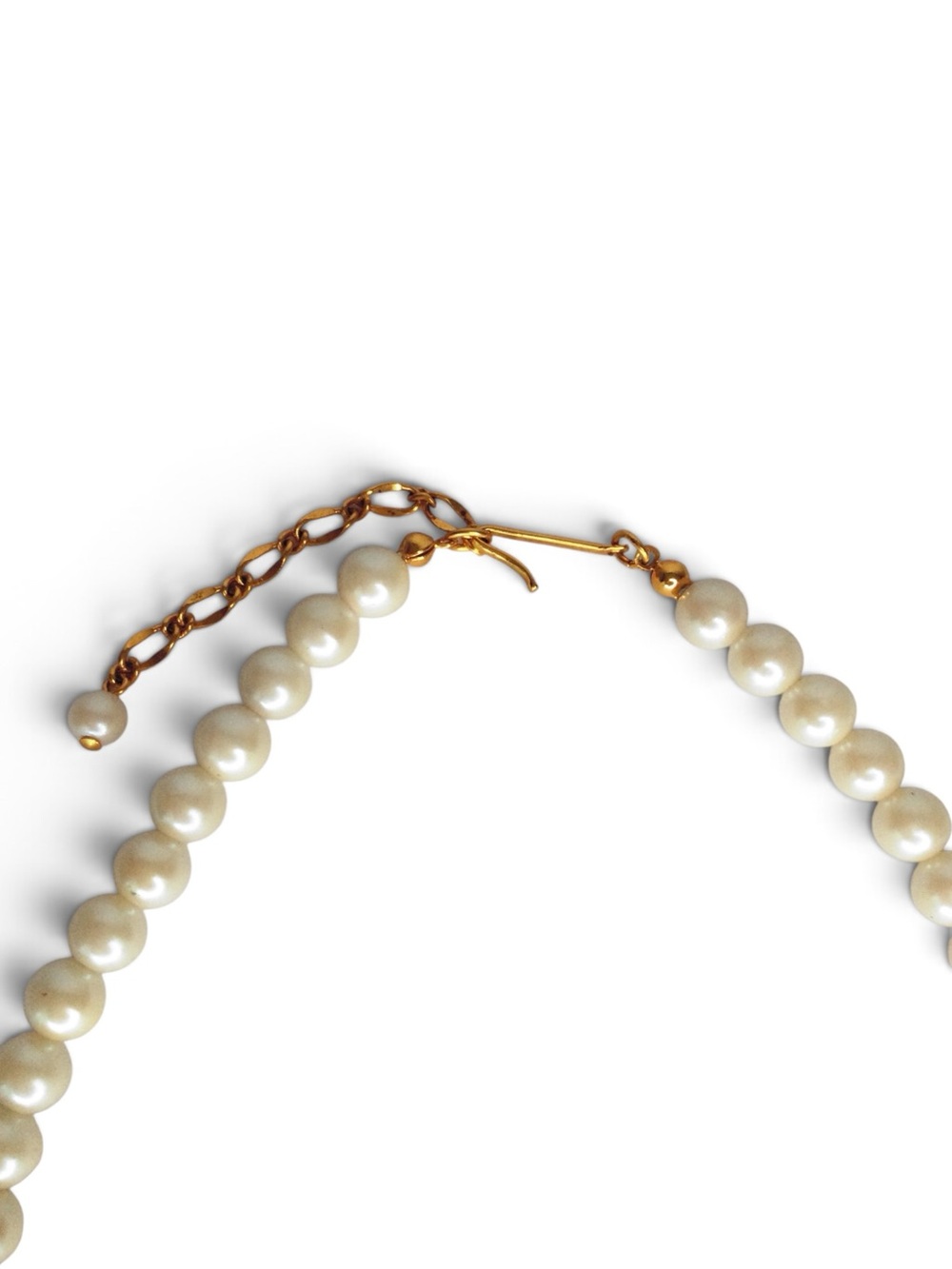 Vintage 1993 Avon “Portraits of Love” Faux Pearl Triple‑Strand Braided Necklace - Picture 9 of 11